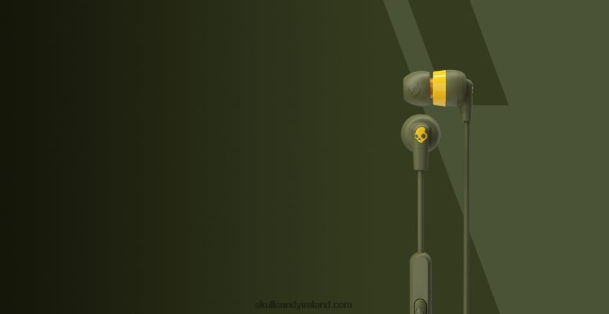 THE ORIGINAL ESSENTIAL Ink'd+Earbuds with Microphone Skullcandy NV80J433 Elevated Olive