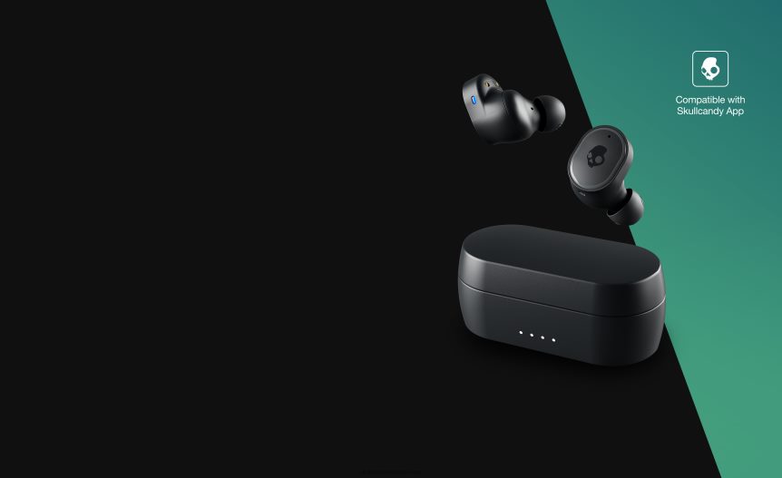 Perfectly Simple Noise Canceling Sesh ANC True Wireless Earbuds Skullcandy NV80J46 Black