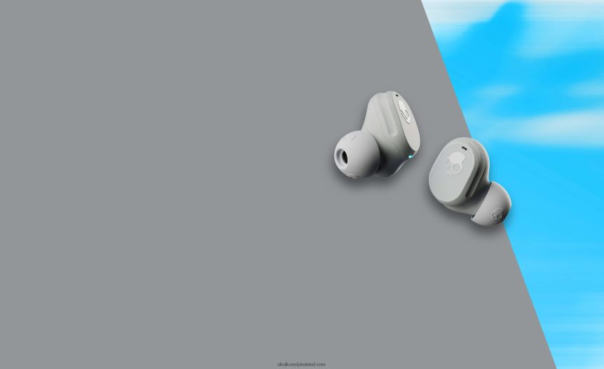 Pocket-Sized and Customized Mod True Wireless Earbuds Skullcandy NV80J420 Light Grey/Blue