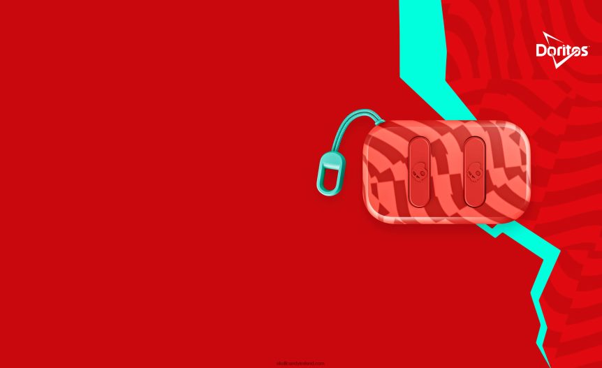 Skullcandy X Doritos Dime 2 True Wireless EarbudsNV80J43 Doritos Red