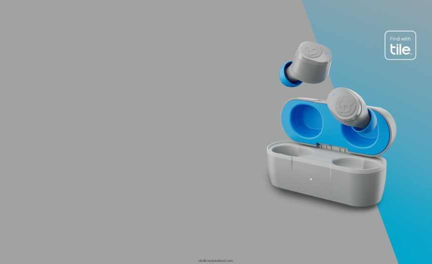 TOTALLY WIRELESS ESSENTIAL Jib True 2Wireless Earbuds Skullcandy NV80J426 Light Grey/Blue