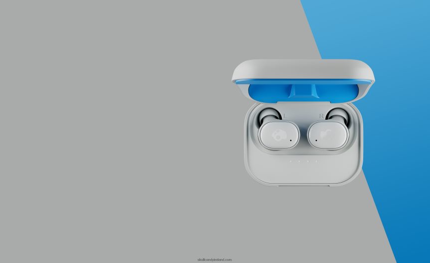 Upgradable tech premium sound Grind True Wireless Earbuds Skullcandy NV80J410 Light Grey/Blue