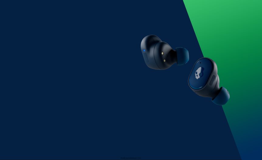 Upgradable tech premium sound Grind True Wireless Earbuds Skullcandy NV80J412 Dark Blue/Green