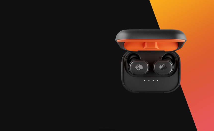 Upgradable tech wireless charging Grind Fuel True Wireless Earbuds Skullcandy NV80J47 Black/Orange