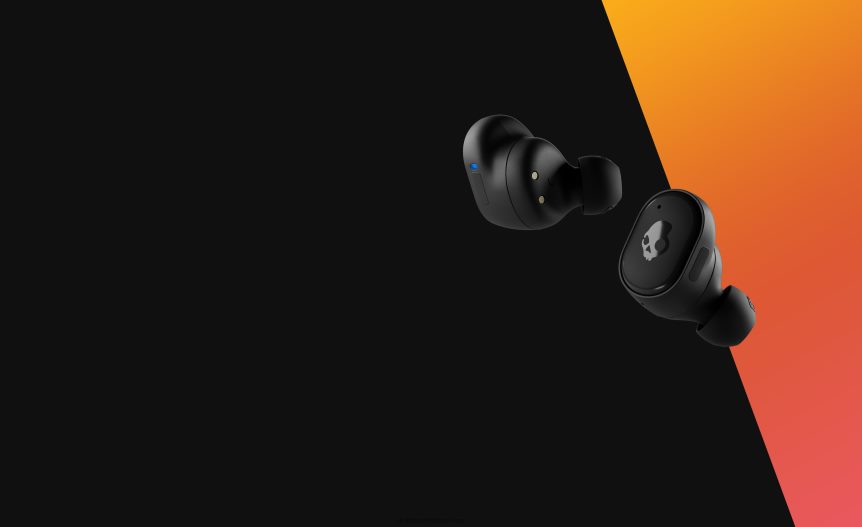 Upgradable tech wireless charging Grind Fuel True Wireless Earbuds Skullcandy NV80J47 Black/Orange