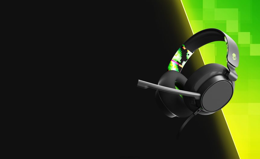 Gaming EssentialPremium Sound SLYR Multi-Platform Wired Gaming Headset Skullcandy NV80J455 Green DigiHype
