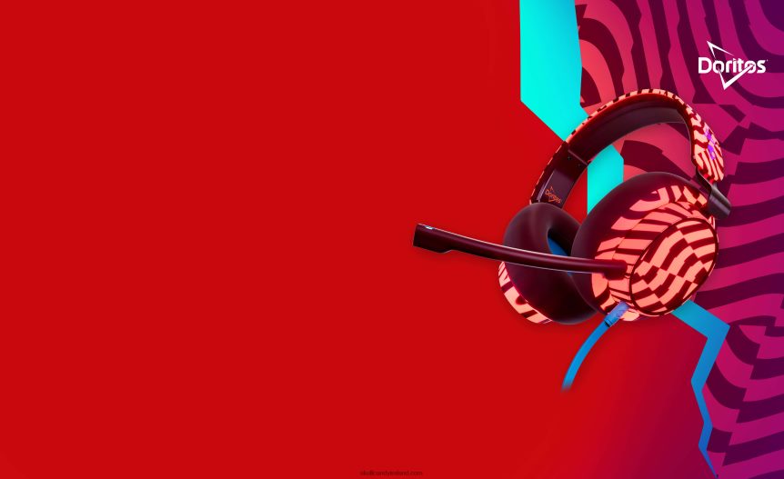 Skullcandy X Doritos SLYR Multi-Platform Wired Gaming HeadsetNV80J470 Doritos Red