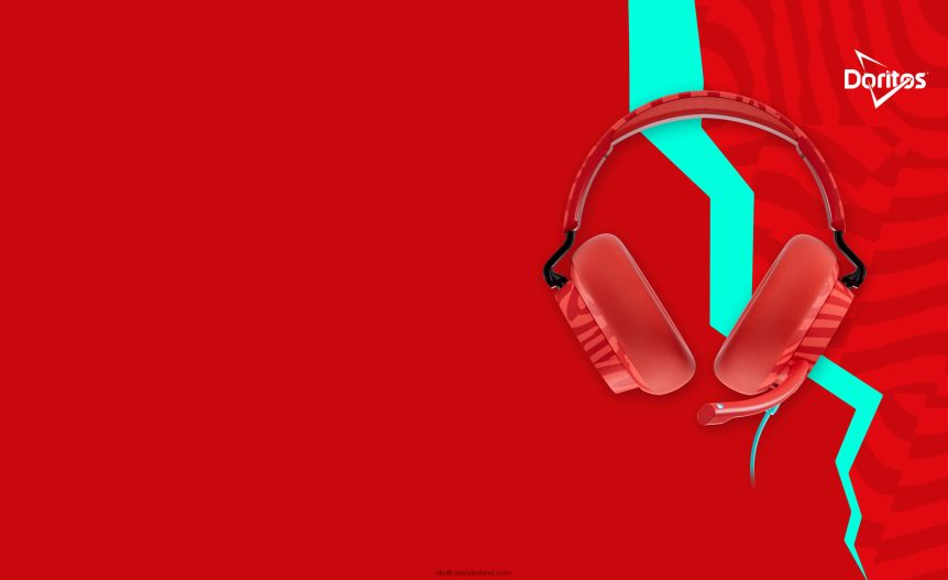 Skullcandy X Doritos SLYR Multi-Platform Wired Gaming HeadsetNV80J470 Doritos Red