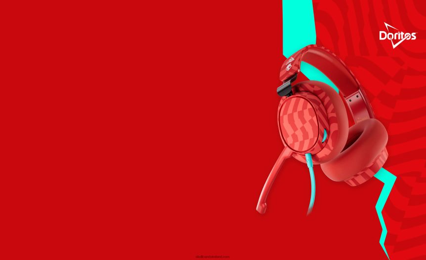 Skullcandy X Doritos SLYR Multi-Platform Wired Gaming HeadsetNV80J470 Doritos Red