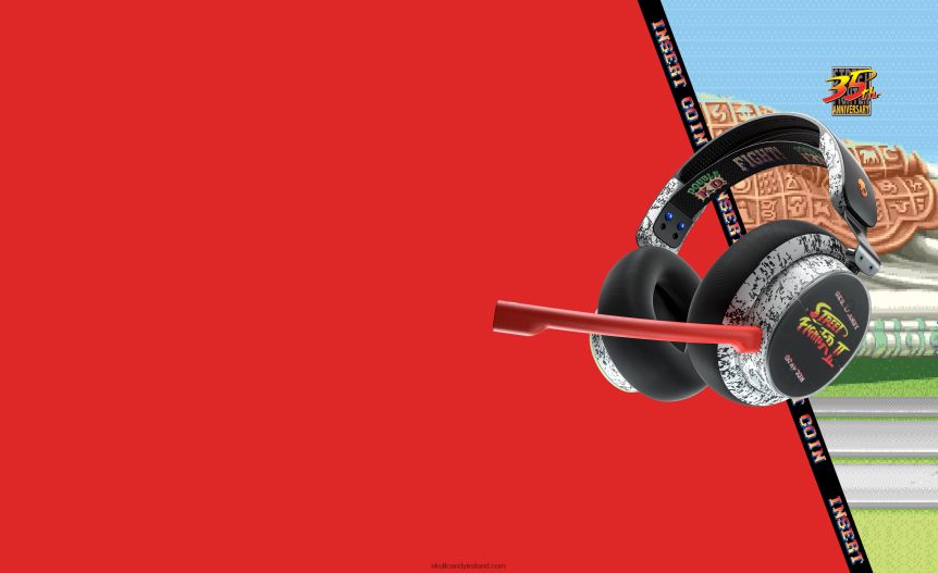 Skullcandy x Street Fighter PLYR Multi-Platform Wireless Gaming HeadsetNV80J469 Street Fighter